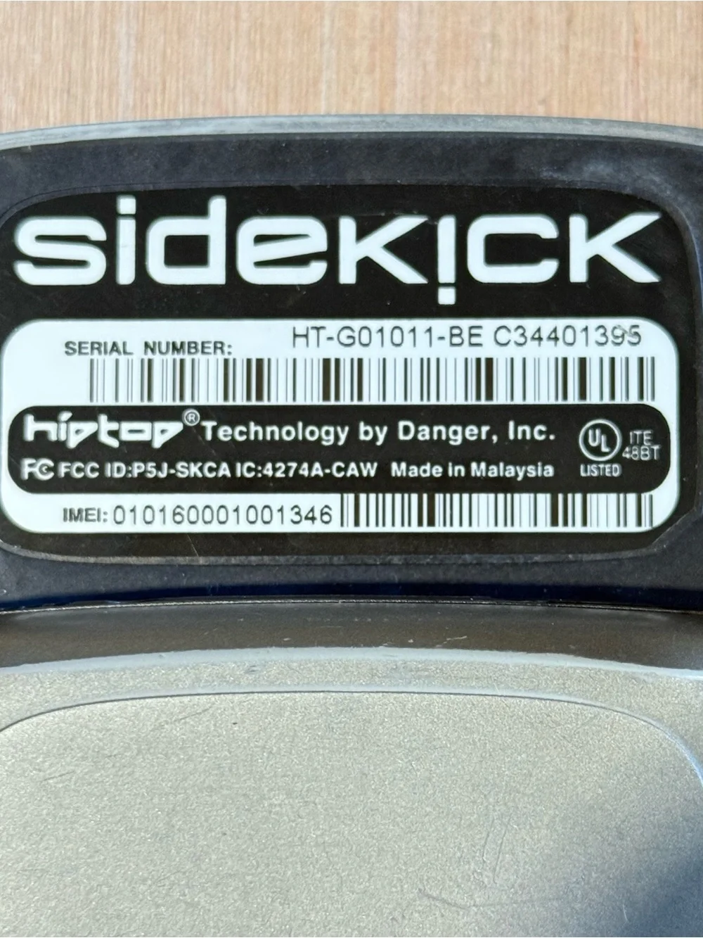 Sidekick Hiptop 1stGen Gray T-Mobile Swivel Smartphone UNTESTED No-Char Read Blw